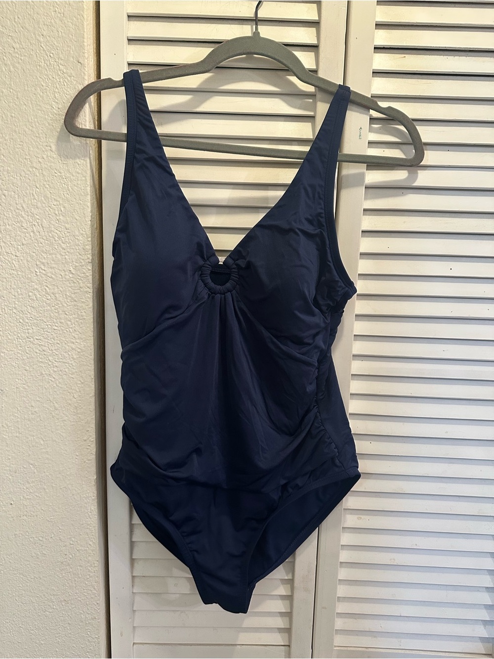 Jantzen Dark Blue Scoop Neck Swimwear